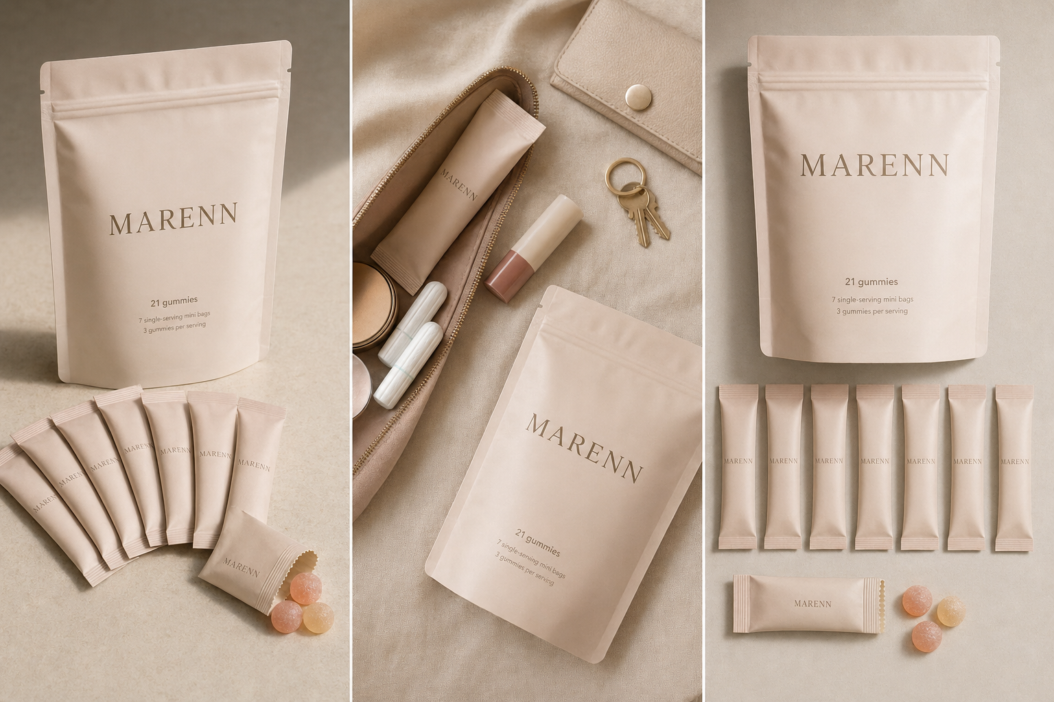 Marenn mini bag in a portable purse routine concept